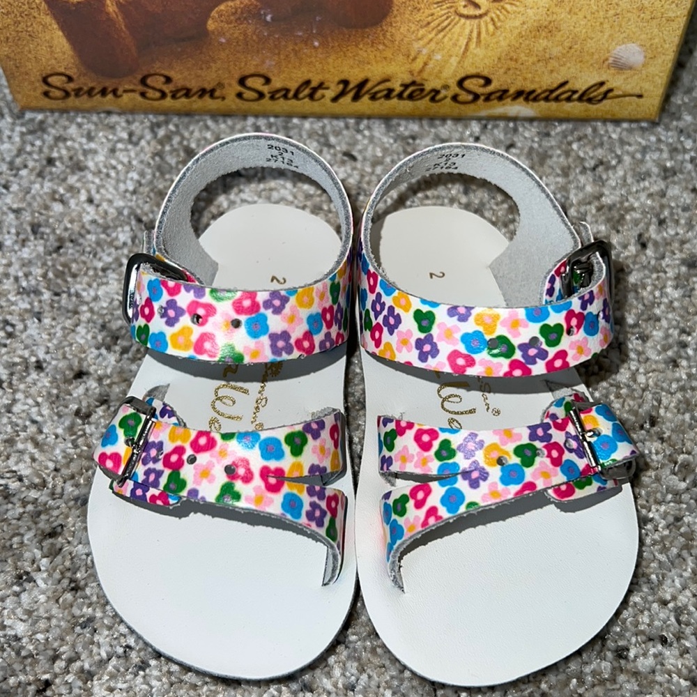 AUTH NIB SALT WATER SANDAL by Hoy Shoes Sun-San - Sea Wees Infant Floral